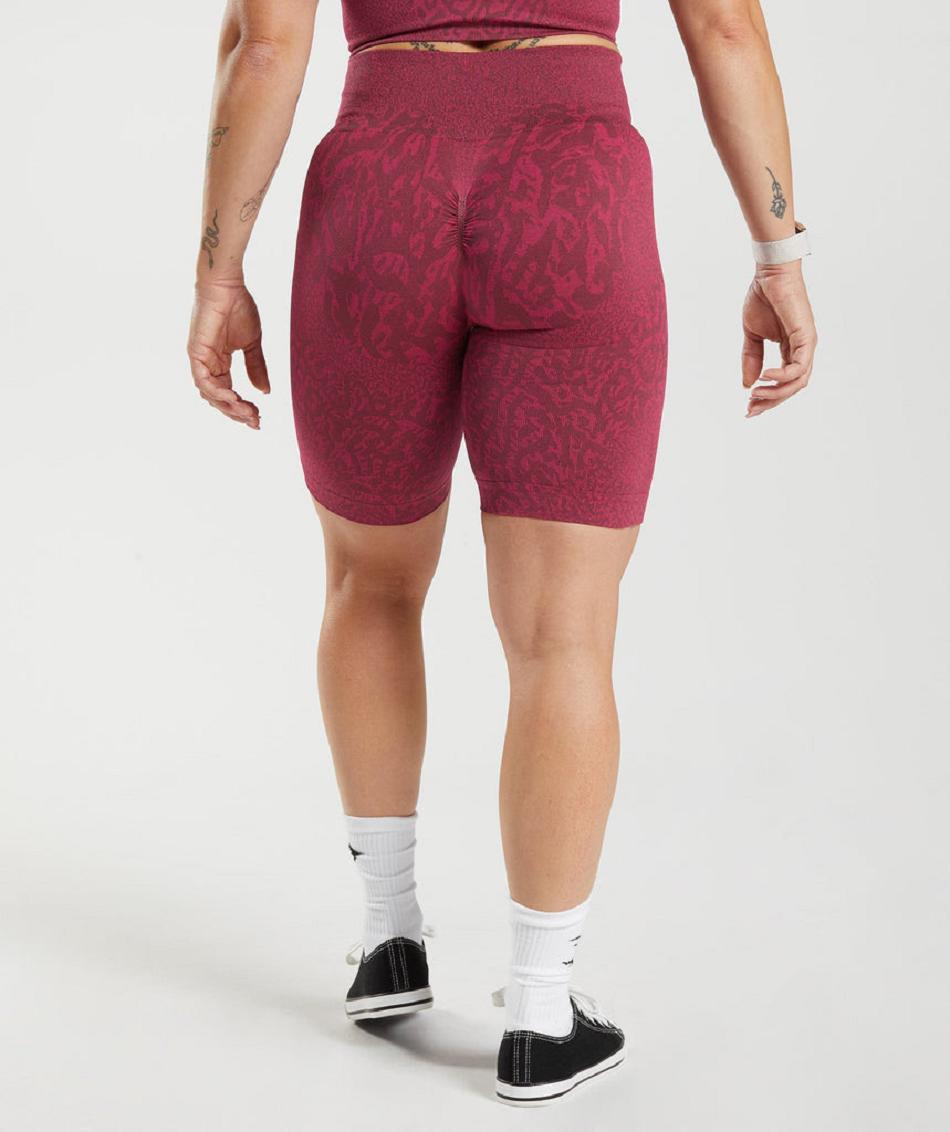 Szorty Damskie Gymshark Adapt Animal Seamless Cycling Różowe Brązowe | PL 2450XYU